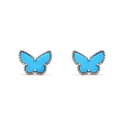 [Lumina]BUTTERFLY TURQUOISE EARRINGS SILVER