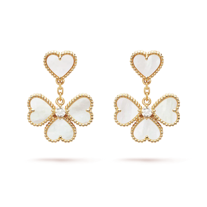 [Lumina]CLOVER SWEET WHITE MOP EARRINGS