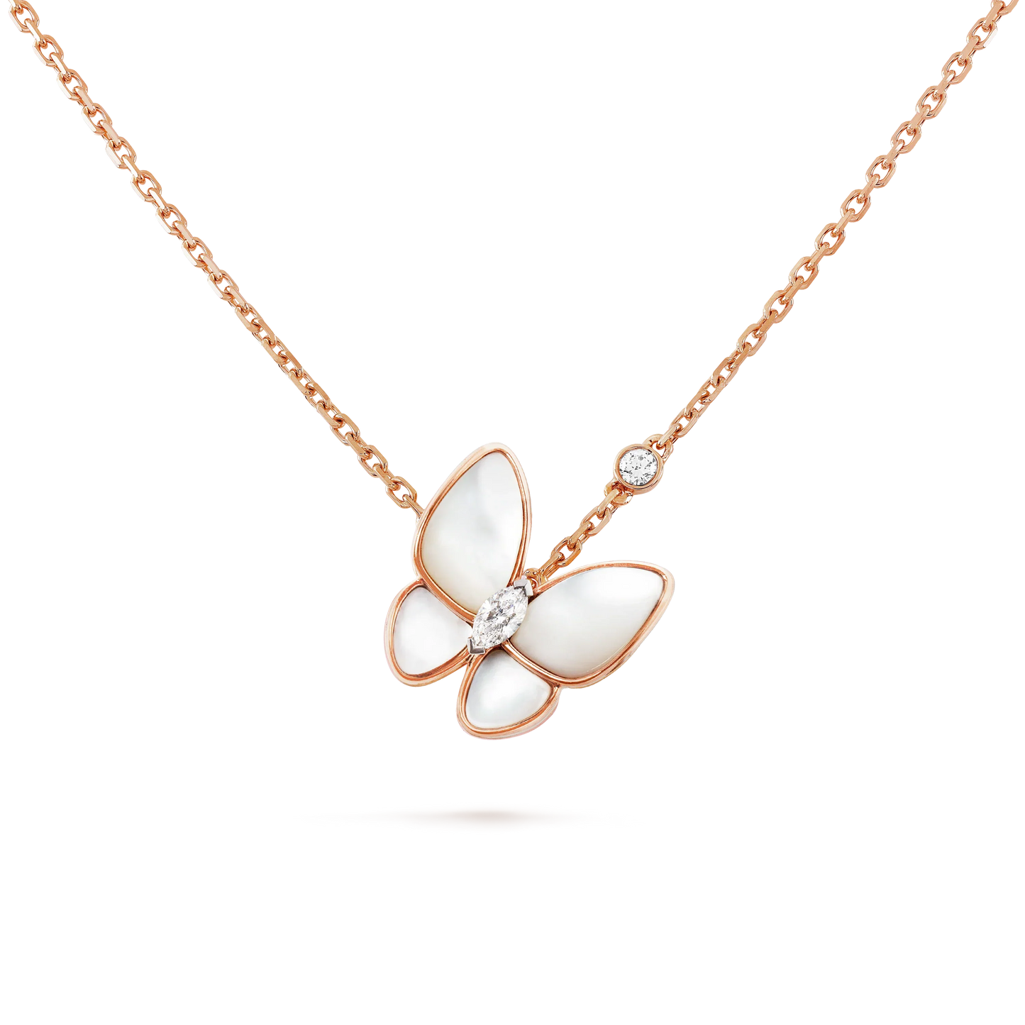 [Lumina]BUTTERFLY MOP DIAMOND NECKLACE