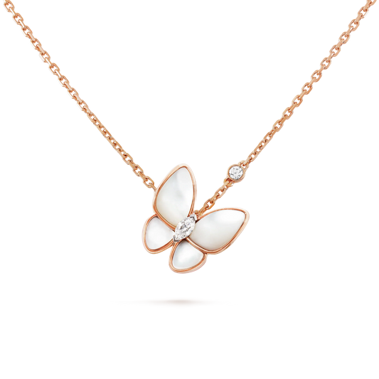[Lumina]BUTTERFLY MOP DIAMOND NECKLACE