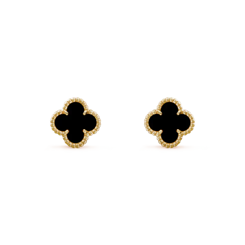 [Lumina]CLOVER MINI 9.5MM BLACK MOP EARRINGS