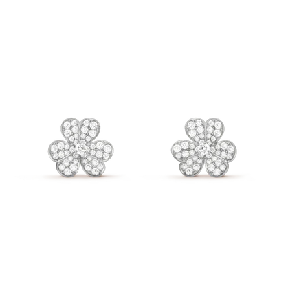 [Lumina]CLOVER COMOS DIAMOND EARRINGS SILVER