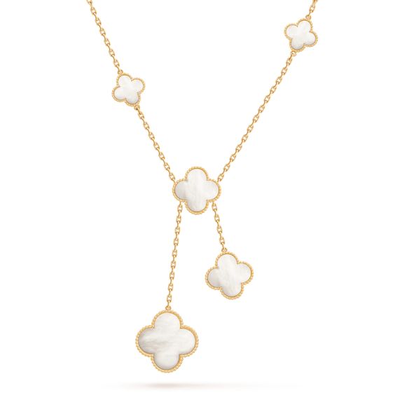 [Lumina]CLOVER MOTHER OF PEARL NECKLACE 6 MOTIF