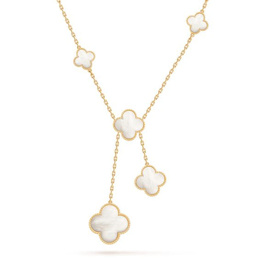 [Lumina]CLOVER MOTHER OF PEARL NECKLACE 6 MOTIF