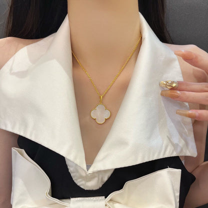 [Lumina]CLOVER 25MM MOP LARGE PENDANT NECKLACE