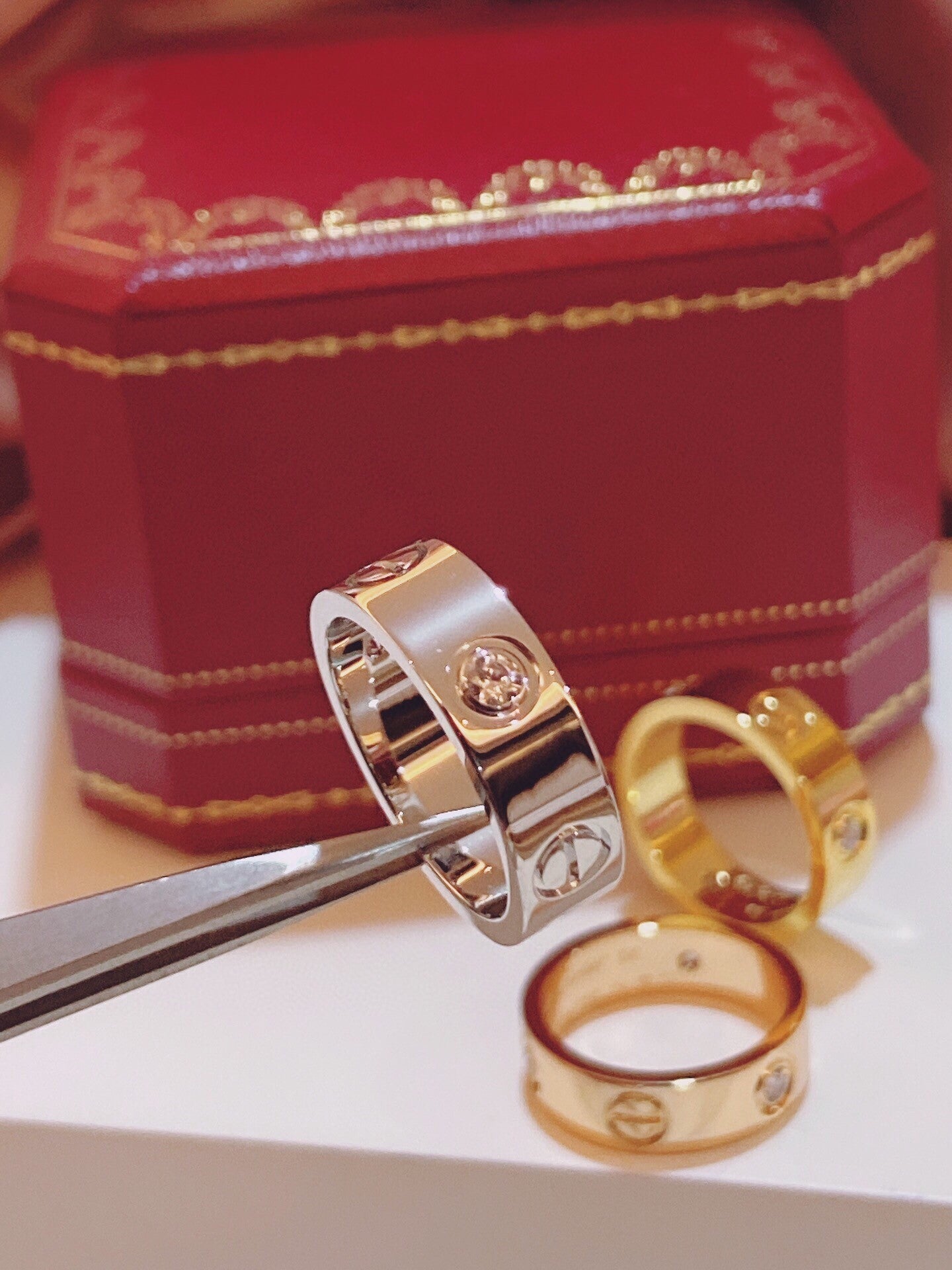 [Lumina]Three-Diamond Ring