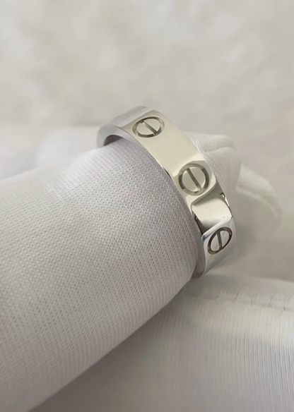 [Lumina]LOVE RING 4MM 1 DIAMOND SILVER