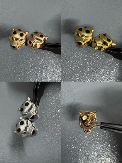 [?Lumina]CHRRTAH-PRINT STUD EARRINGS, THREE COLORS
