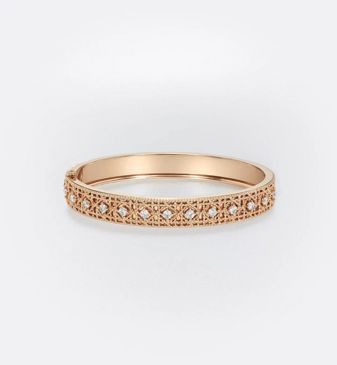 [?Lumina]2026 WOVEN-PATTERN BRACELET SET WITH FULL DIAMOND INLAY THREE-COLORS