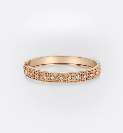 [?Lumina]2026 WOVEN-PATTERN BRACELET SET WITH FULL DIAMOND INLAY THREE-COLORS