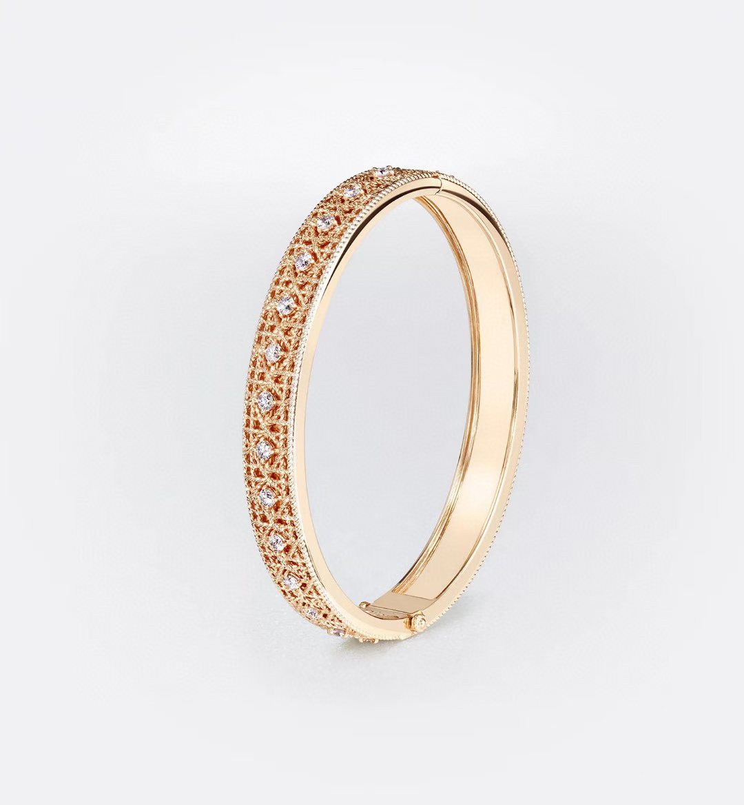 [?Lumina]2026 WOVEN-PATTERN BRACELET SET WITH FULL DIAMOND INLAY THREE-COLORS