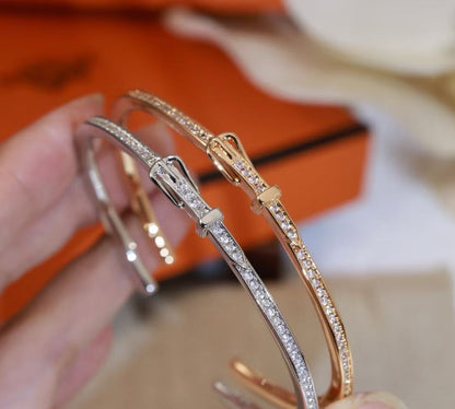 [?Lumina]DIAMOND-ENCRUSTED BRACELET THREE COLORS