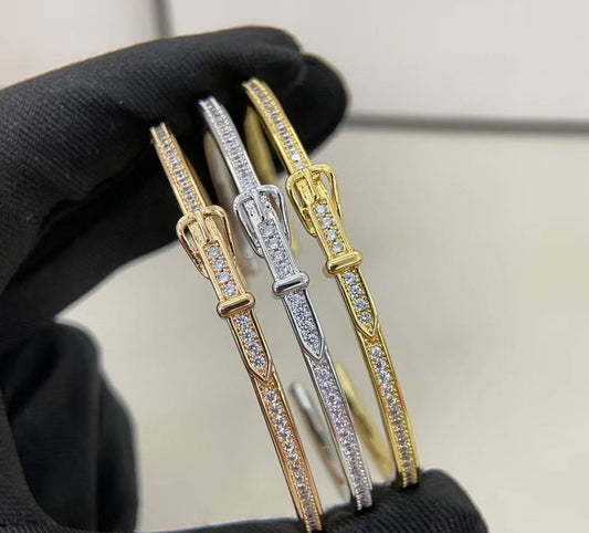 [?Lumina]DIAMOND-ENCRUSTED BRACELET THREE COLORS