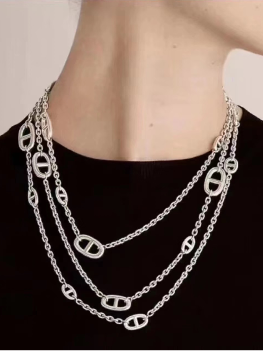 [Lumina]Classic Silver Sweater Chain