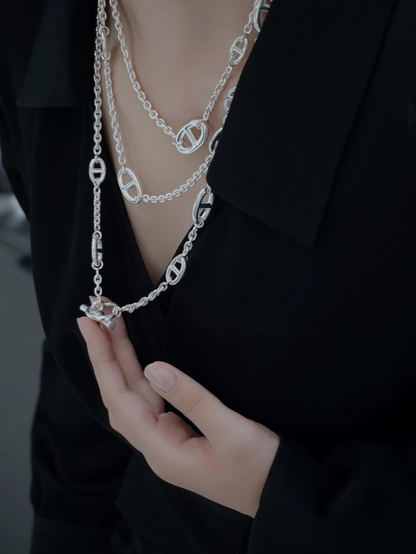 [Lumina]Classic Silver Sweater Chain