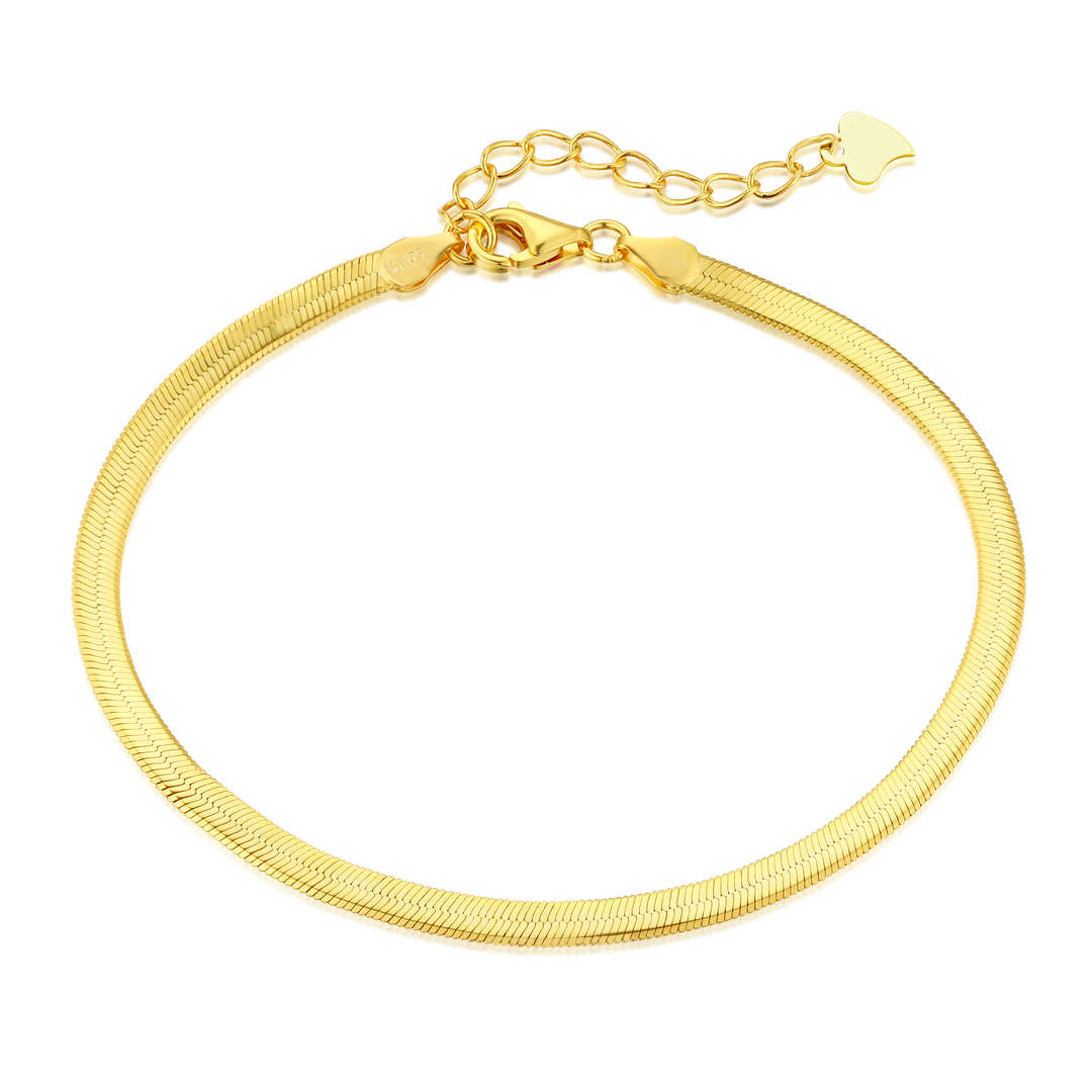 [Lumina Jewelry]Flat Snake Bone Chain Blade Necklace