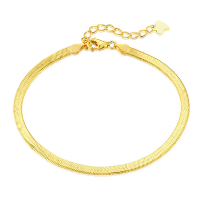 [Lumina Jewelry]Flat Snake Bone Chain Blade Necklace