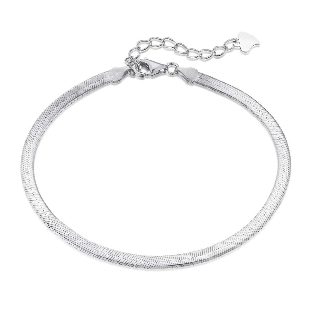 [Lumina Jewelry]Flat Snake Bone Chain Blade Necklace