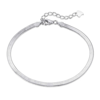 [Lumina Jewelry]Flat Snake Bone Chain Blade Necklace
