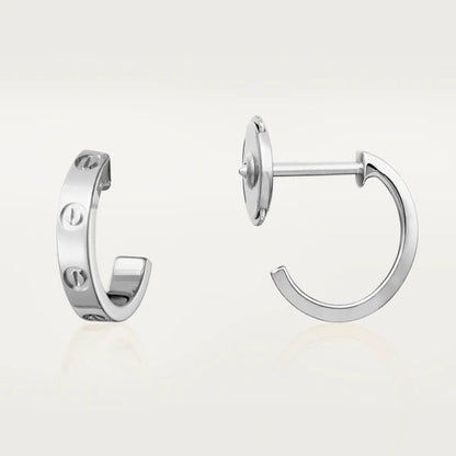 [Lumina]LOVE EARRINGS 2.65MM SILVER
