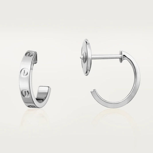 [Lumina]LOVE EARRINGS 2.65MM SILVER