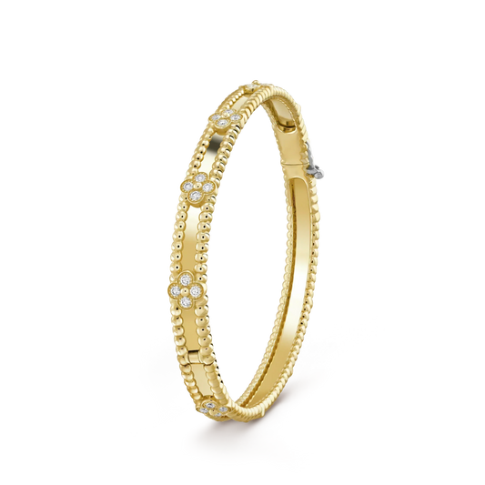 [Lumina]CLOVER BRACELET 4MM DIAMONDS