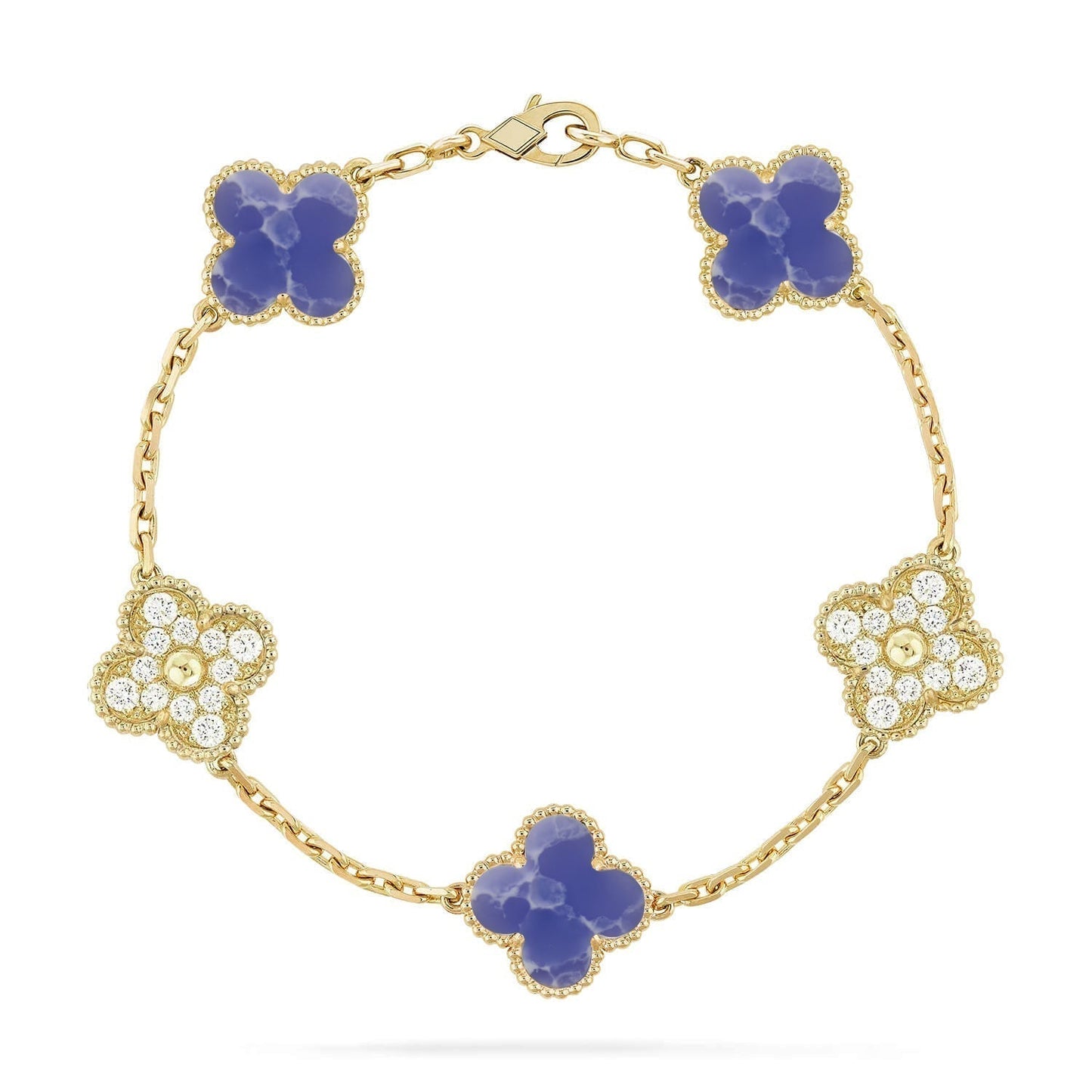 [Lumina]CLOVER 5 MOTIF BLUE VEINS BRACELET COLLECTION