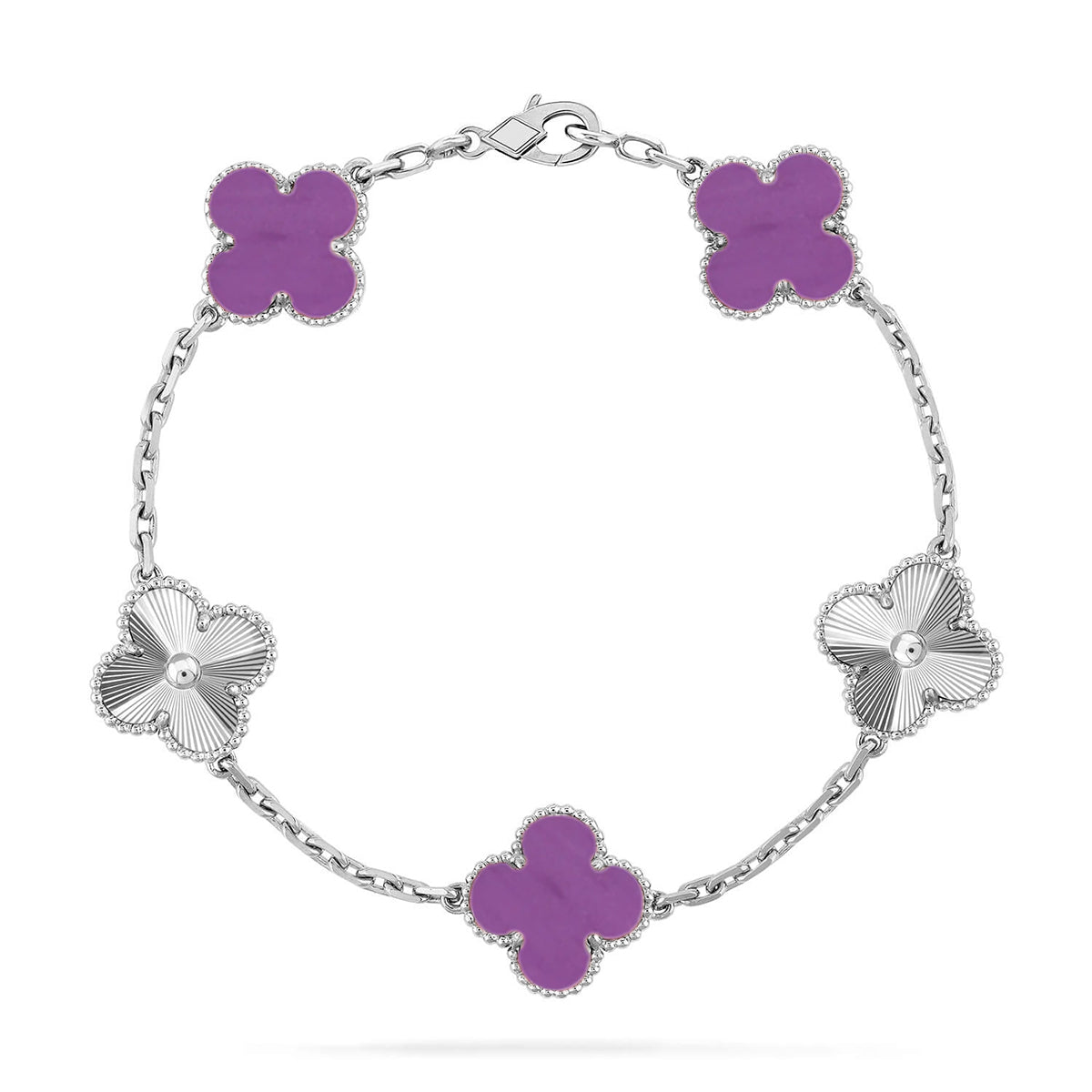 [Lumina] CLOVER 5 MOTIF VIOLET BRACELET COLLECTION