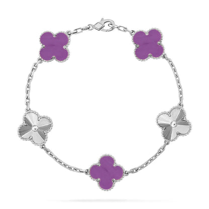 [Lumina] CLOVER 5 MOTIF VIOLET BRACELET COLLECTION
