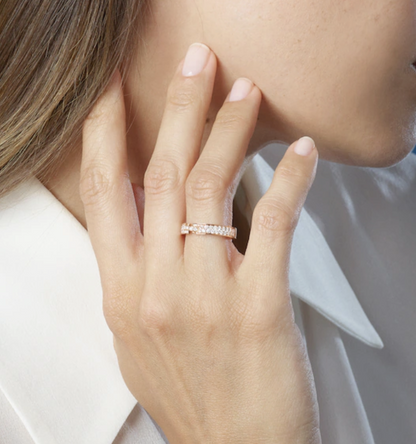 [Lumina]ALLIANCE LIENS VIDENCE PAVED DIAMOND 4MM RING