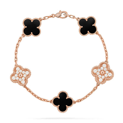 [Lumina] CLOVER 5 MOTIF ONYXS BRACELET COLLECTION
