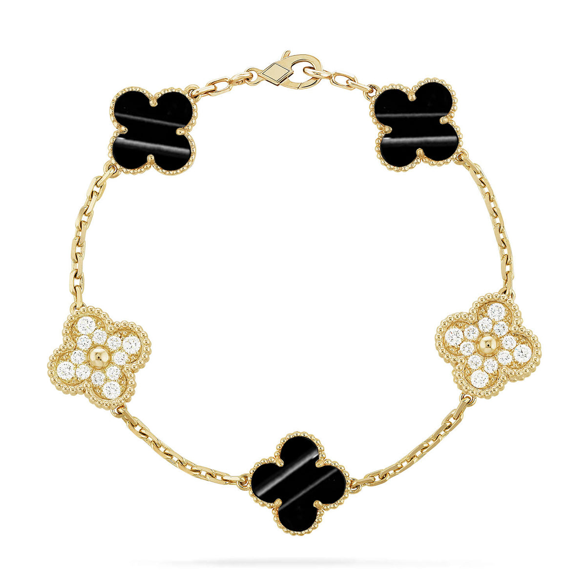 [Lumina] CLOVER 5 MOTIF PULSAR STONE BRACELET COLLECTION