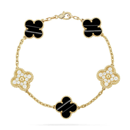 [Lumina] CLOVER 5 MOTIF PULSAR STONE BRACELET COLLECTION