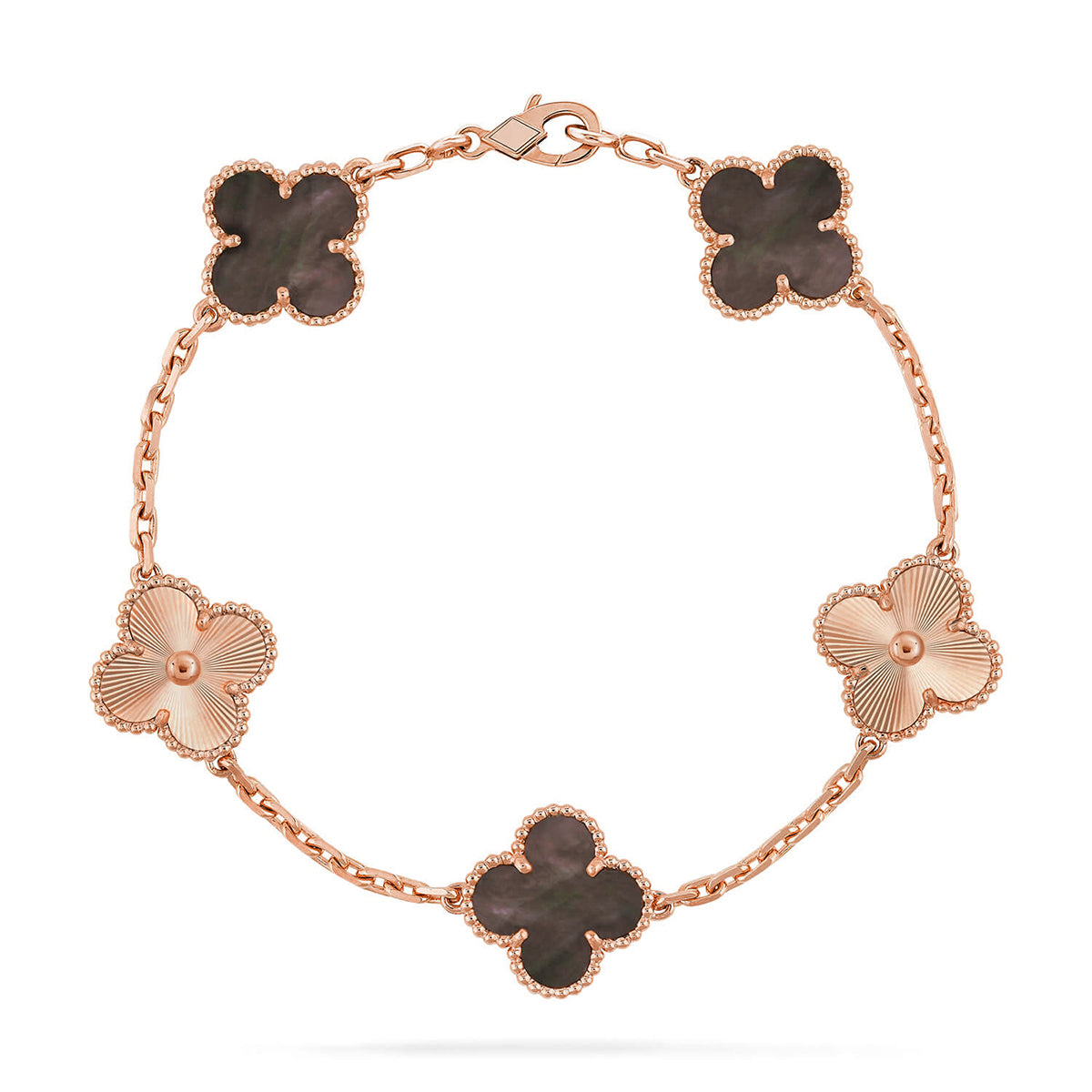 [Lumina] CLOVER 5 MOTIF GRAY MOP BRACELET COLLECTION