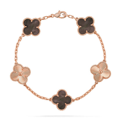 [Lumina] CLOVER 5 MOTIF GRAY MOP BRACELET COLLECTION