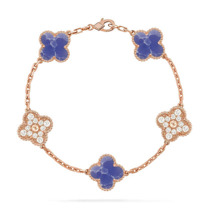 [Lumina]CLOVER 5 MOTIF BLUE VEINS BRACELET COLLECTION