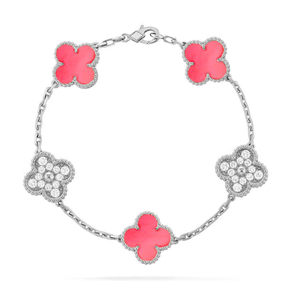 [Lumina] CLOVER 5 MOTIFS  PINK MOP BRACELET COLLECTION