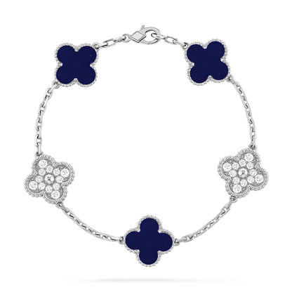 [Lumina]CLOVER 5 MOTIF LAPIS LAZULI BRACELET COLLECTION