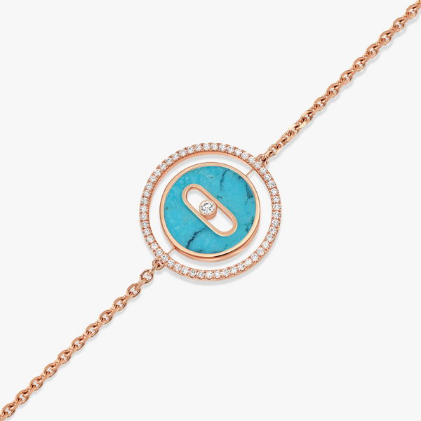 [Lumina]Demo MOVE TURQUOISE PINK GOLD DIAMOND BRACELET