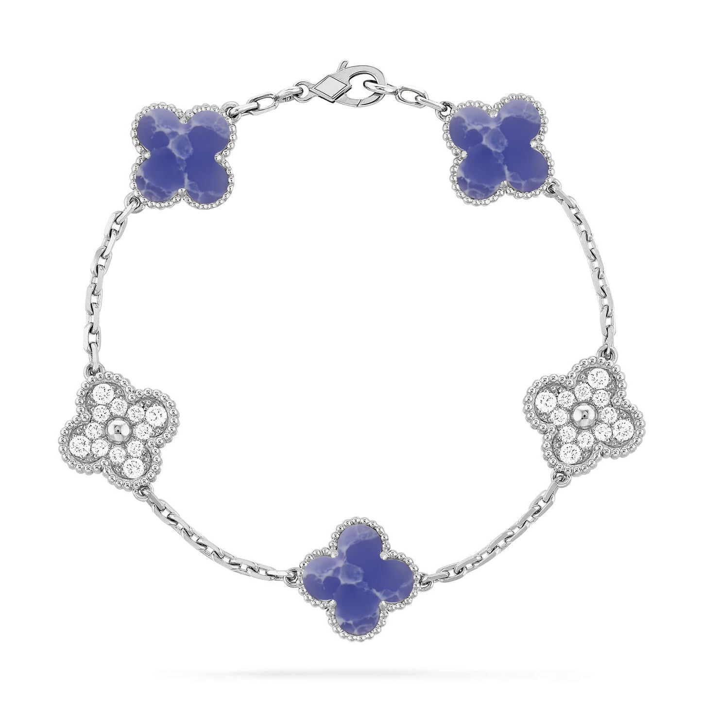 [Lumina]CLOVER 5 MOTIF BLUE VEINS BRACELET COLLECTION