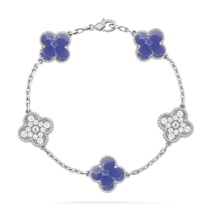 [Lumina]CLOVER 5 MOTIF BLUE VEINS BRACELET COLLECTION