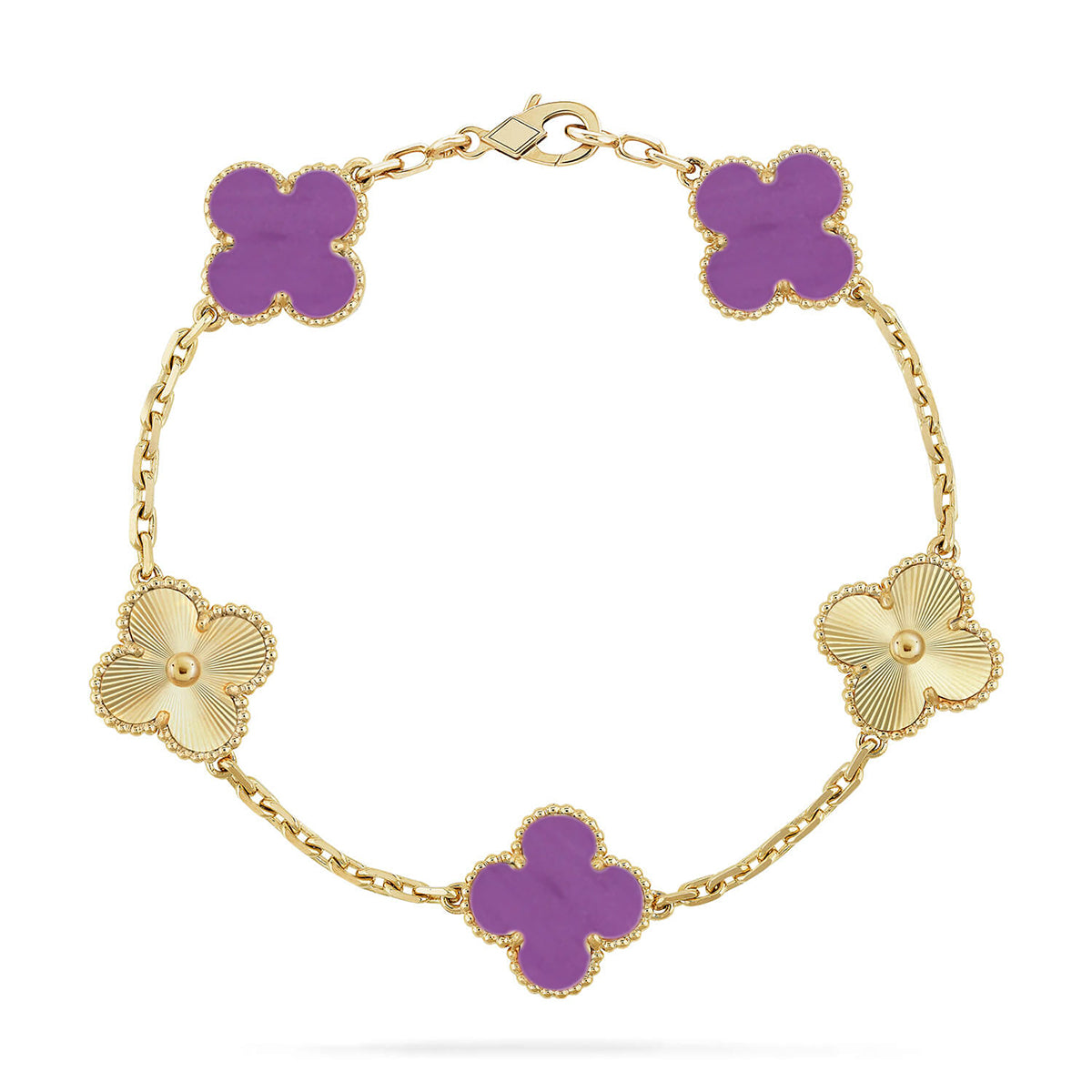 [Lumina] CLOVER 5 MOTIF VIOLET BRACELET COLLECTION