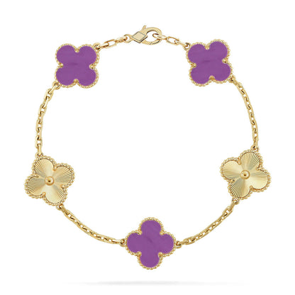[Lumina] CLOVER 5 MOTIF VIOLET BRACELET COLLECTION