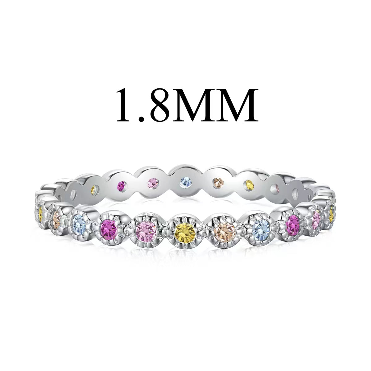 [Lumina Jewelry]Unique Scintillating Round Cut Daily Ring