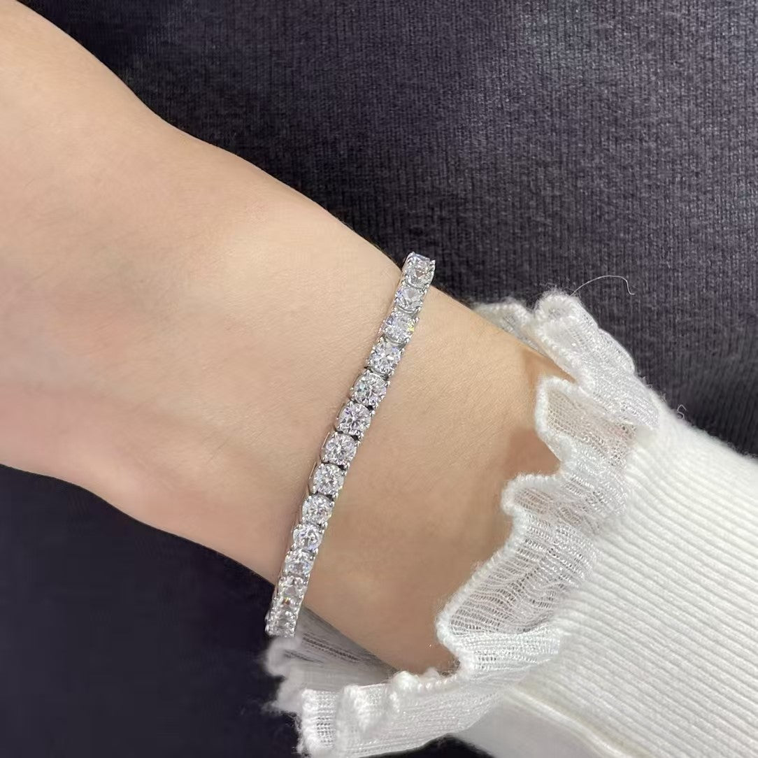 [Lumina jewelrys]TENNIS BRACELET WITH FULL DIAMOND SETTING