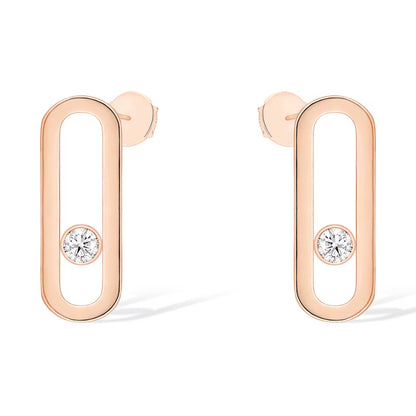 [Lumina]MOVE UNO SMALL 1 DIAMOND EARRINGS