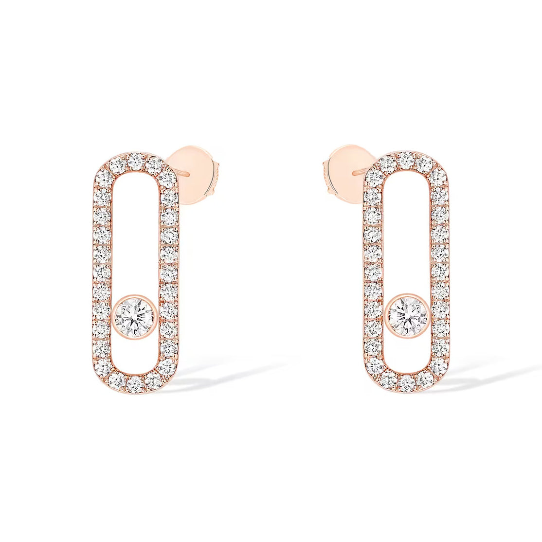 [Lumina]MOVE UNO STUD DIAMOND PAVED EARRINGS