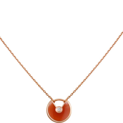 [Lumina]AMULETTE GOLD CARNELIAN ONYX NECKLACE