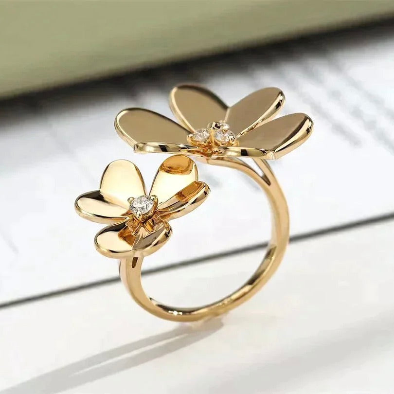 [Lumina]CLOVER COMOS GOLD DIAMOND RING