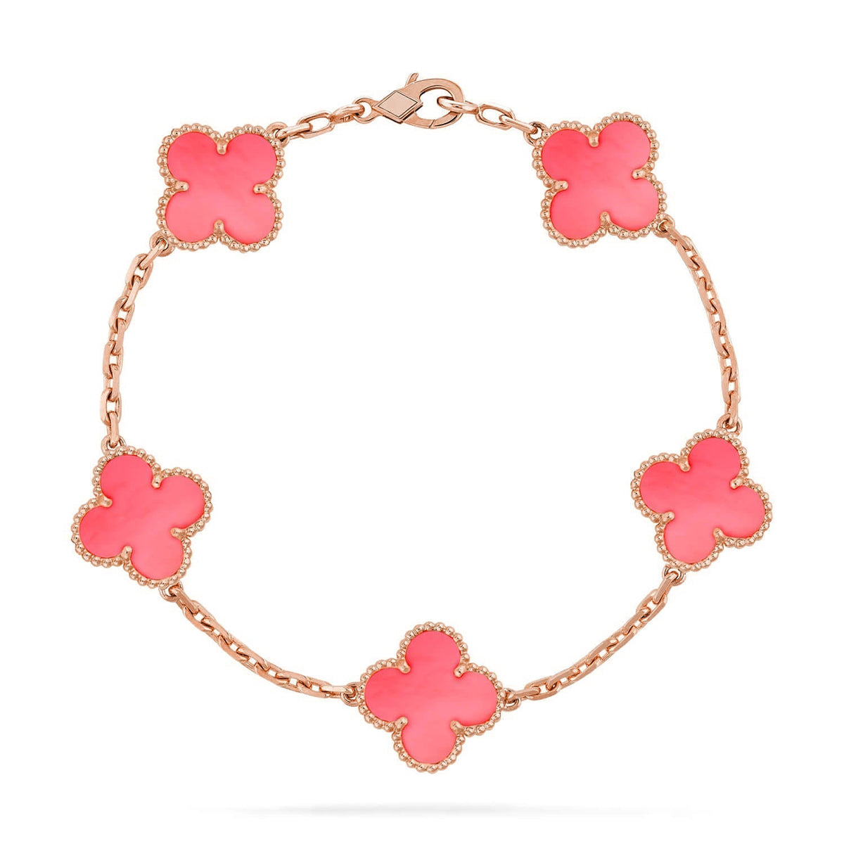 [Lumina] CLOVER 5 MOTIFS  PINK MOP BRACELET COLLECTION